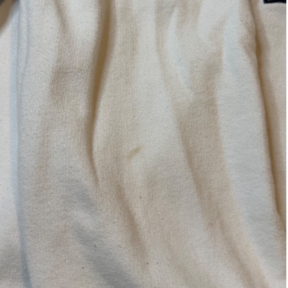 Polo Ralph Lauren Sweatshirt Mens Large White Fair Stained Applique Logo - Picture 8 of 11